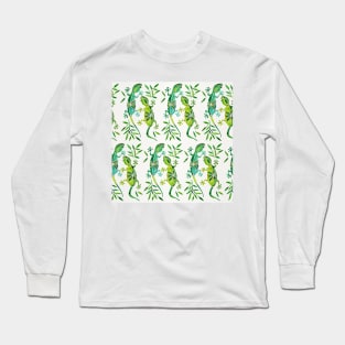 gecko green Long Sleeve T-Shirt